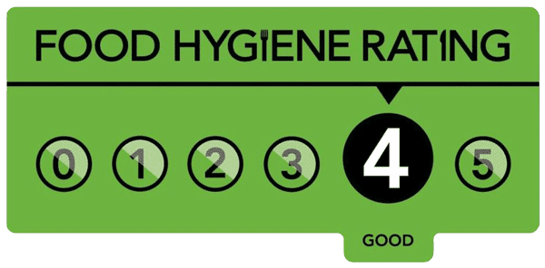 Food hygiene rating for Big Slice mobile pizza catering UK