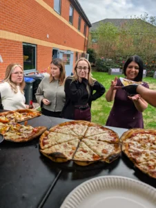 Big Slice corporate event catering at Burton.