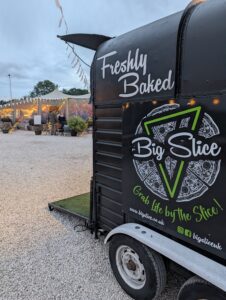 stone-baked pizzas from Big Slice for wedding in Solihull.