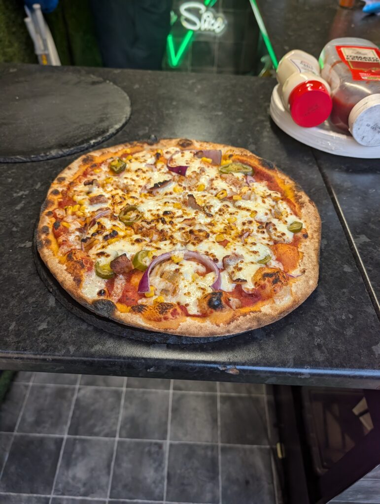 Big Slice pizza event catering in Manchester for a kids party