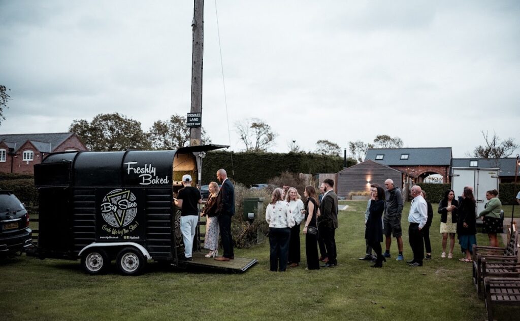 Big Slice - 5 star rating for pizza event catering evening wedding in Leicestershire.